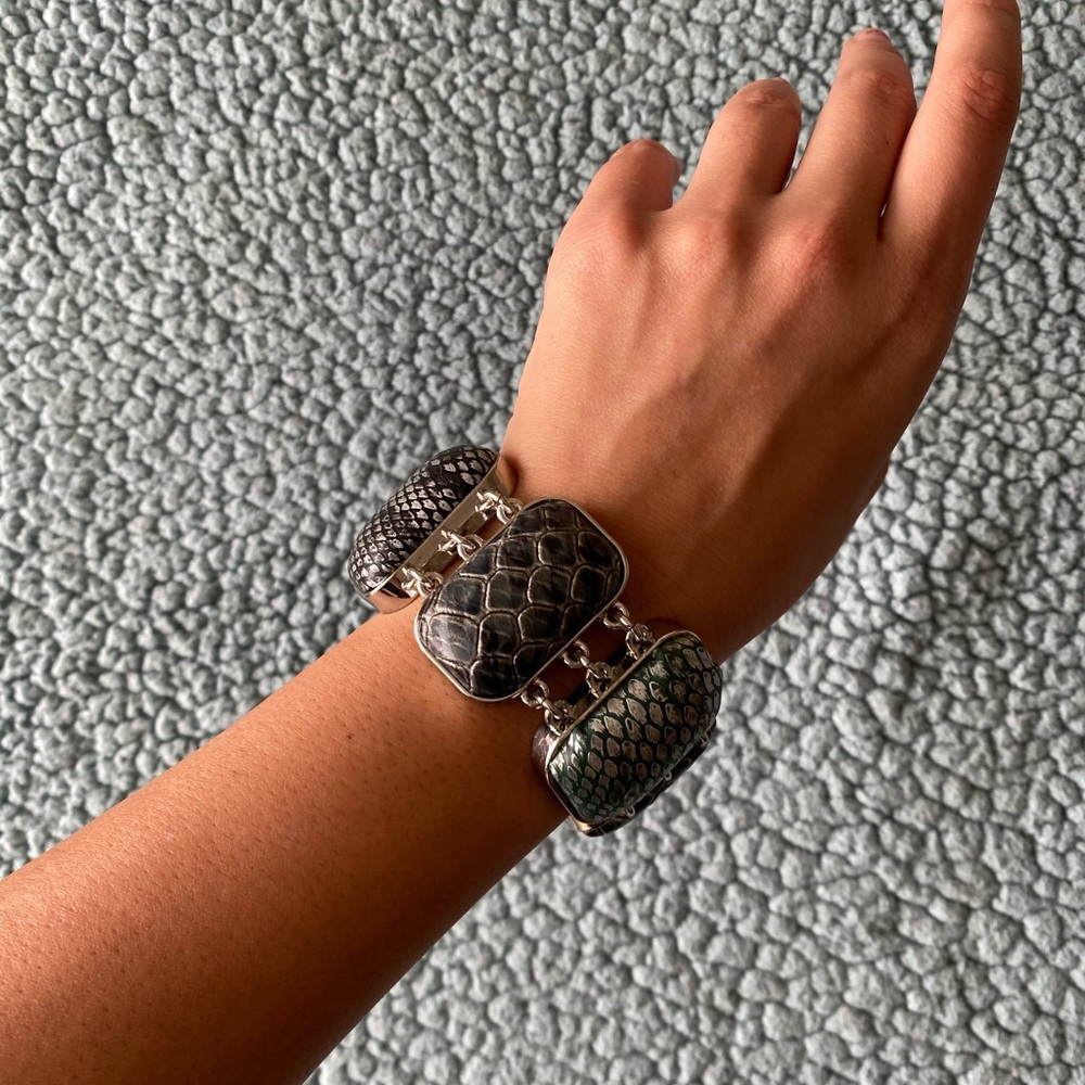 Reptile Print Chunky Bracelet